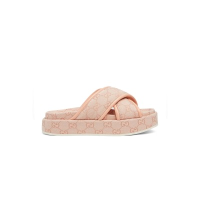 GUCCI WOMEN'S GG PLATFORM SANDAL 816798